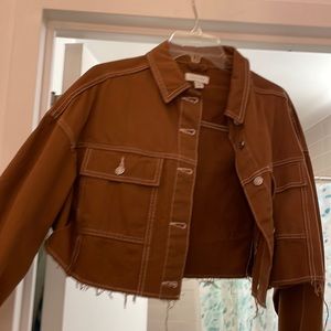 Unworn size 8 top shop cropped jacket